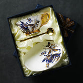 Vintage Light Luxury Coffee Cup Saucer Mug Set
