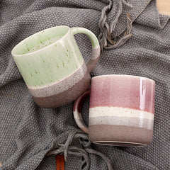 Artisan Ceramic Mug–Gradient Glaze, Handcrafted Stoneware
