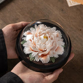 Kreative keramik simulation handgemachte prise blume porzellan blume pfingstrose blume ornament