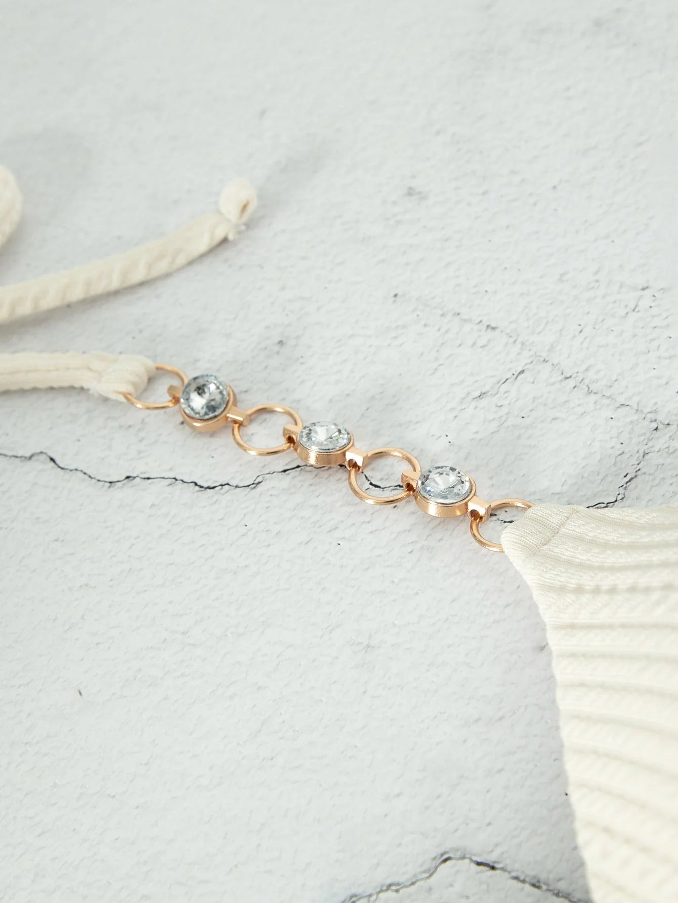 Chain-Linked Halter Push-Up Bikini