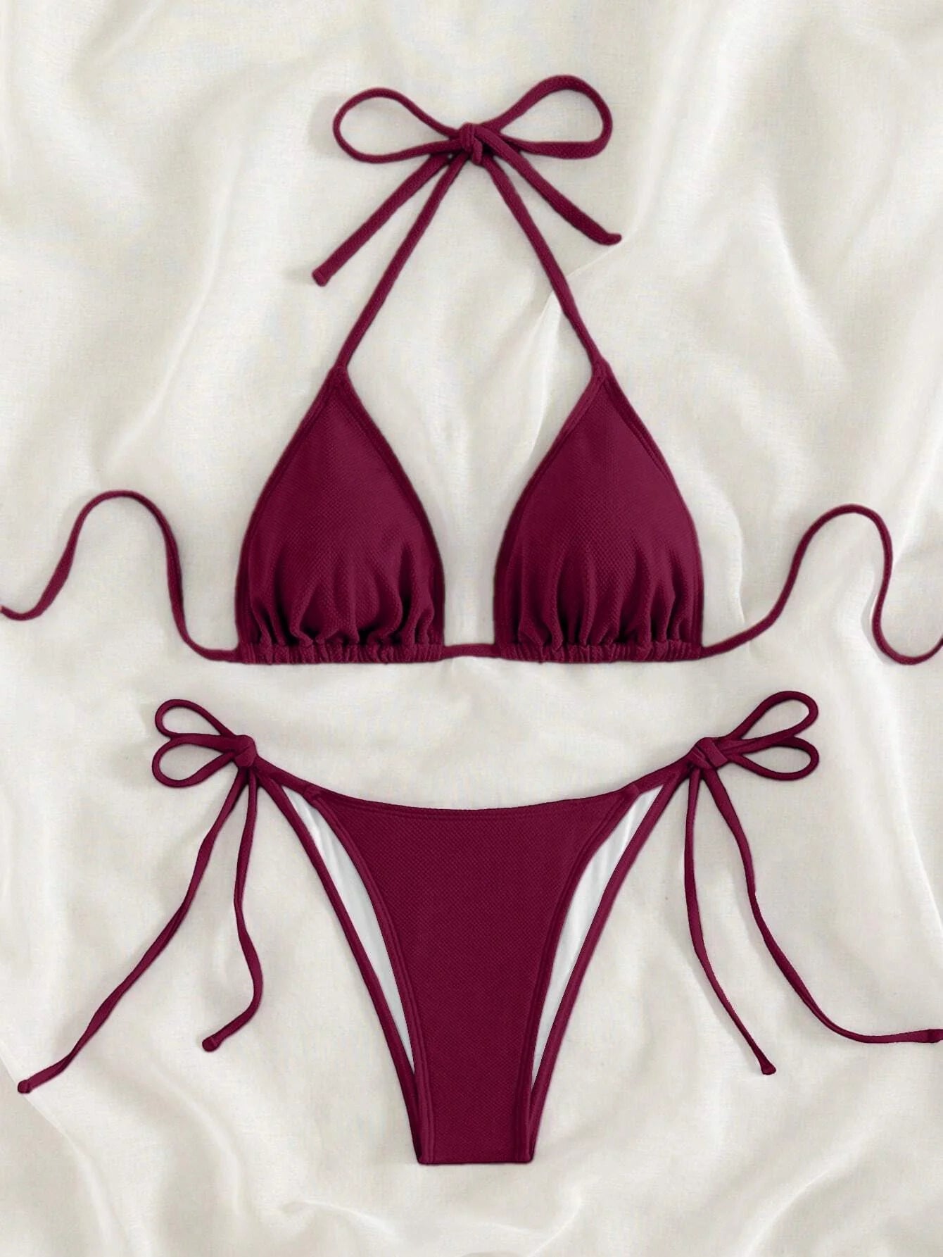 Classic Halter Neck Bikini Set
