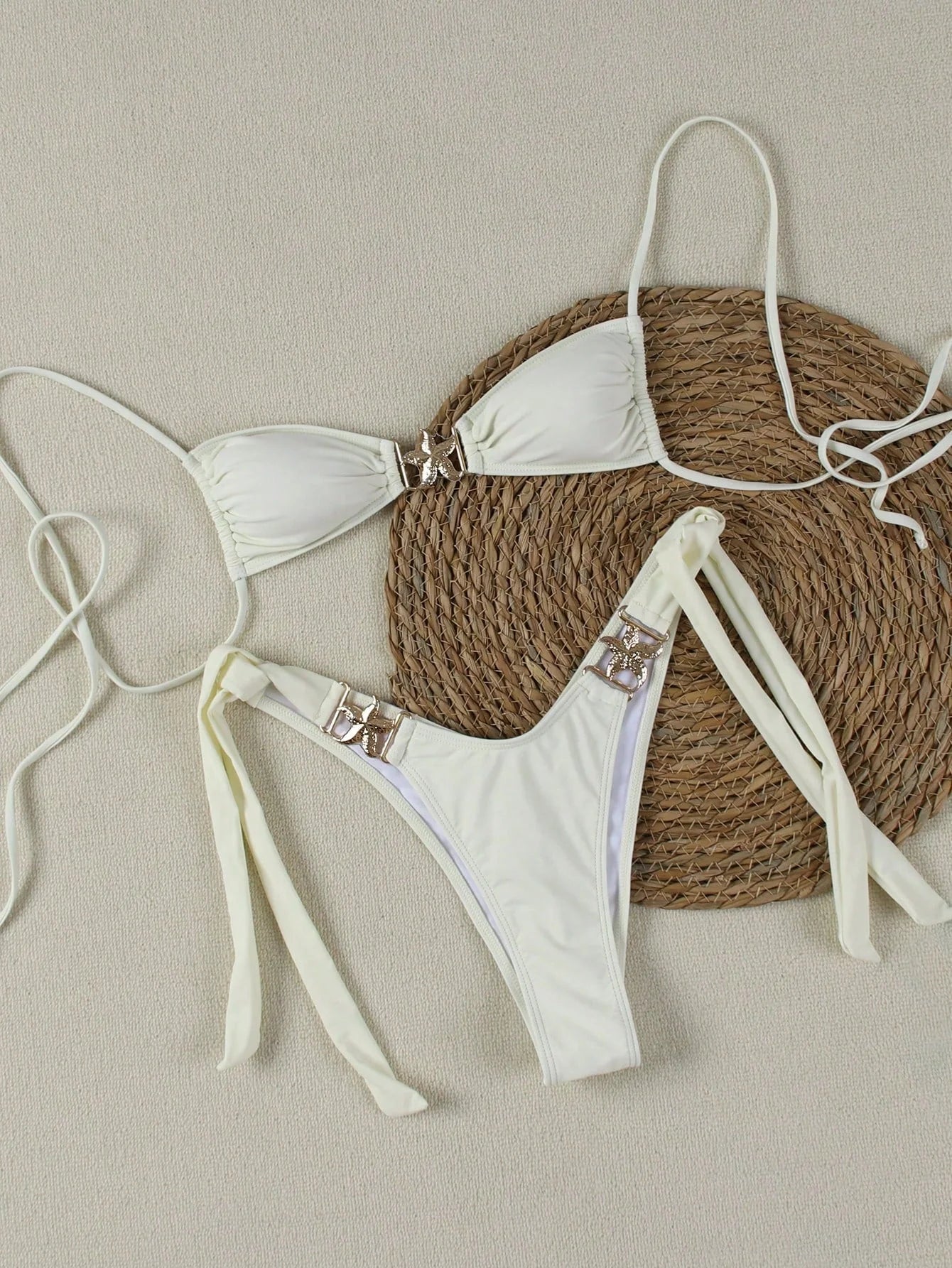 Valora Gold Accent Bikini Set