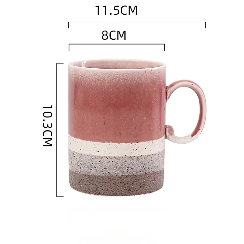 Artisan Ceramic Mug–Gradient Glaze, Handcrafted Stoneware