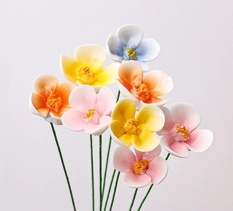 Handmade Ceramic Simulation Flower Perpetual Flower Home Decoration