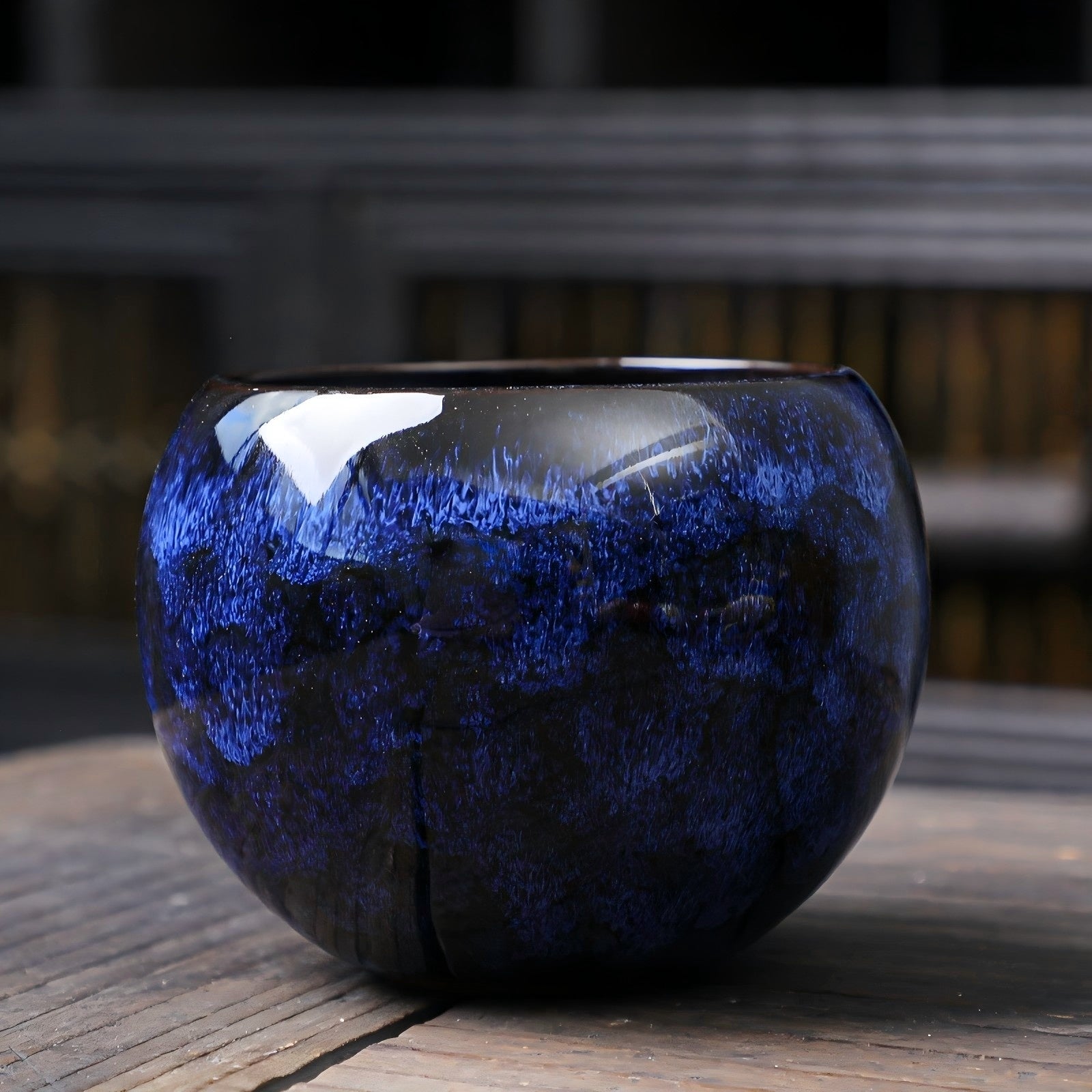 Ceramic Kiln-Formed Dragon Egg Tianmu Glaze Jianjian Cup