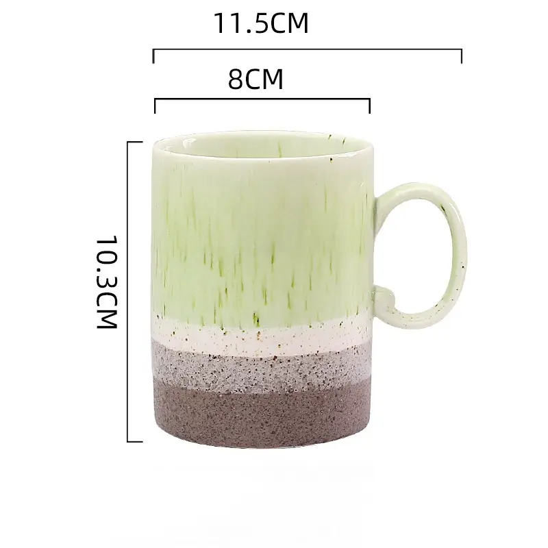Artisan Ceramic Mug–Gradient Glaze, Handcrafted Stoneware