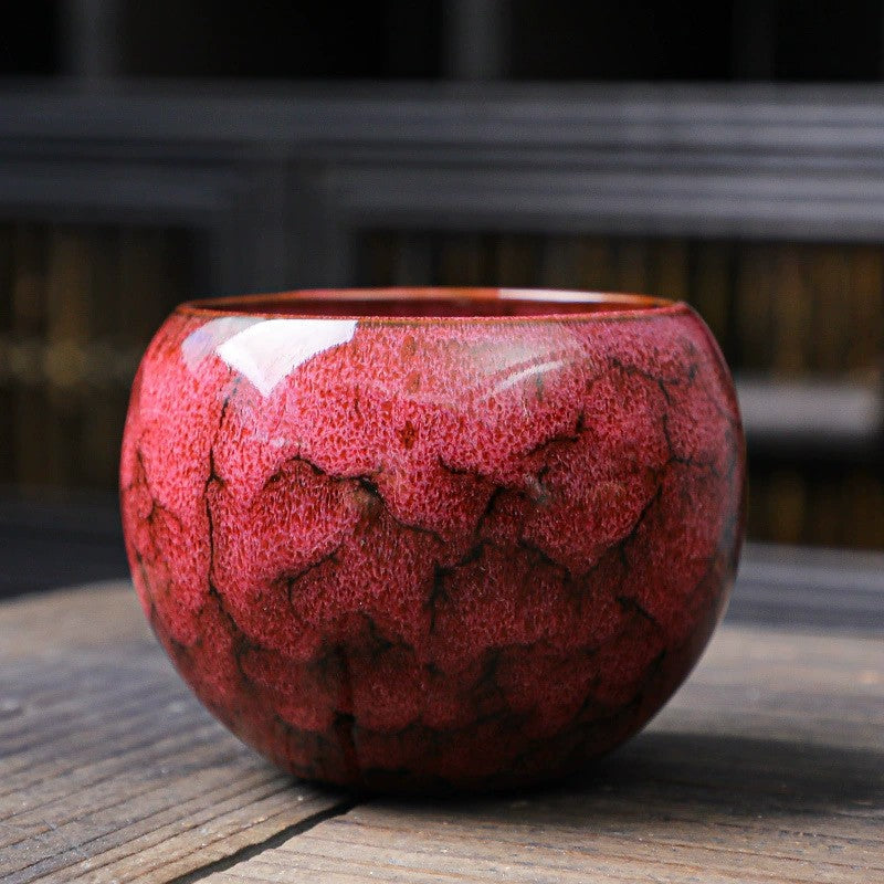 Ceramic Kiln-Formed Dragon Egg Tianmu Glaze Jianjian Cup