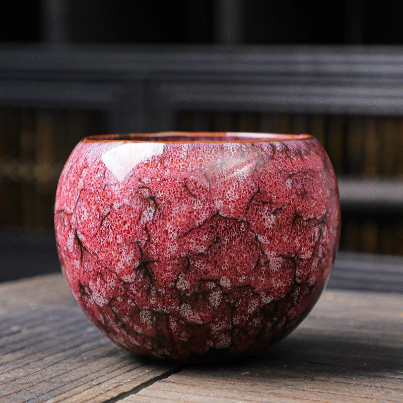 Ceramic Kiln-Formed Dragon Egg Tianmu Glaze Jianjian Cup