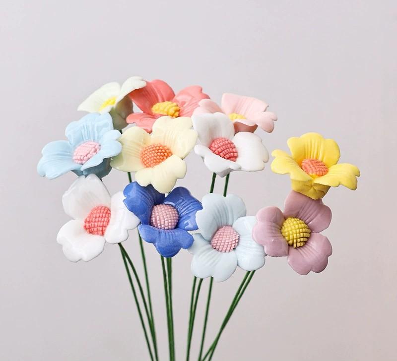 Handmade Ceramic Simulation Flower Perpetual Flower Home Decoration