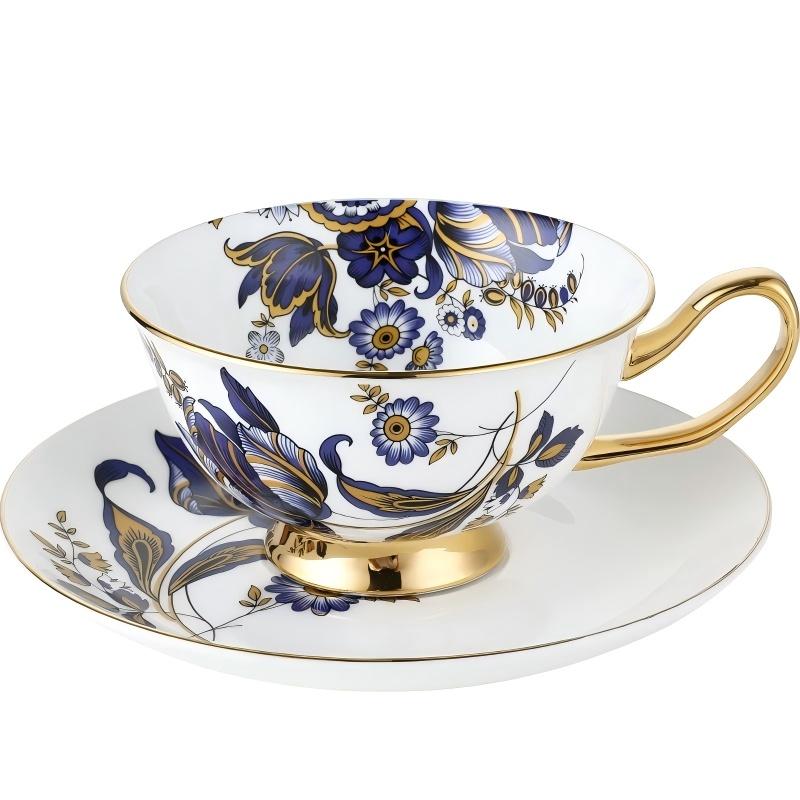 Vintage Light Luxury Coffee Cup Saucer Mug Set