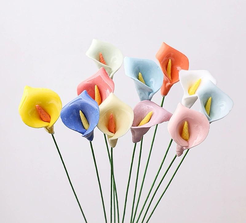 Handmade Ceramic Simulation Flower Perpetual Flower Home Decoration