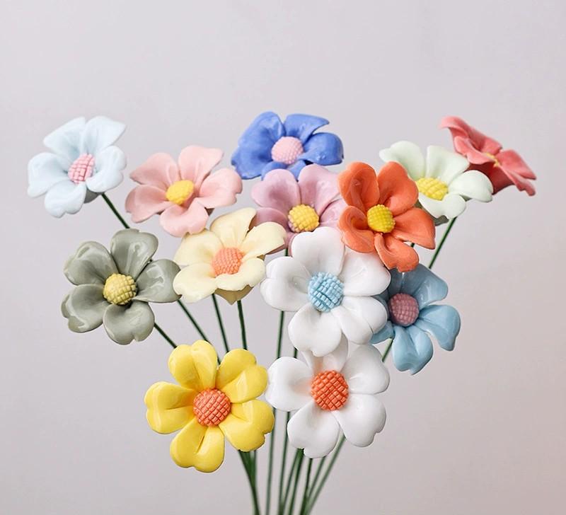 Handmade Ceramic Simulation Flower Perpetual Flower Home Decoration