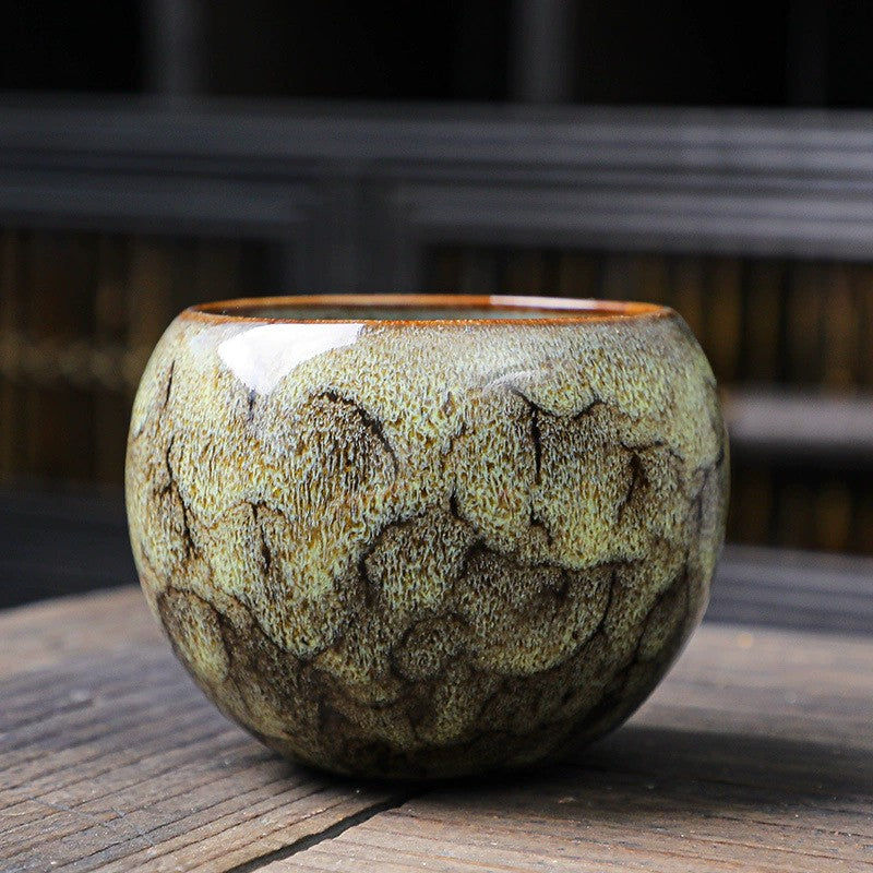 Ceramic Kiln-Formed Dragon Egg Tianmu Glaze Jianjian Cup