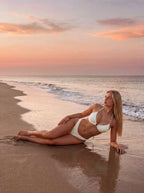 Chain-Linked Halter Push-Up Bikini
