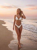 Chain-Linked Halter Push-Up Bikini