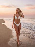 Chain-Linked Halter Push-Up Bikini
